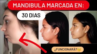 MARCA MANDIBULA en 30 DIAS con este ejercicio RAPIDO¿funcionara [upl. by Enelrae456]