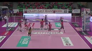 Madi Kubik  Cuneo vs Pinerolo Volleyball Highlights [upl. by Trever]