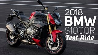 2018 BMW S1000R  Test Ride [upl. by Cati687]