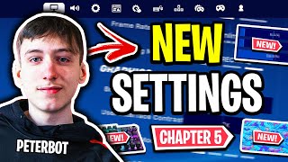 Peterbots NEW Settings In Fortnite Chapter 5 BEST STRETCHED RES [upl. by Abbi]