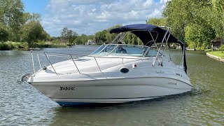 1997 Rinker Fiesta Vee 266  Walk Round  NOW SOLD  £2500000 [upl. by Auod810]