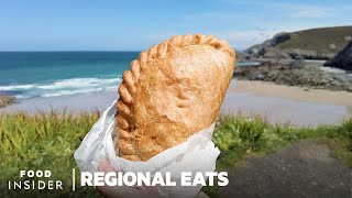 How Traditional Cornish Pasties Are Made  Regional Eats [upl. by Wesa]