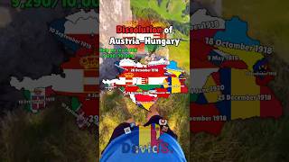 Dissolution of AustriaHungary map geography mapping history europe memes edit shorts [upl. by Iggem654]