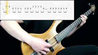 Metallica  Enter Sandman Bass Only Play Along Tabs In Video [upl. by Euqininod]