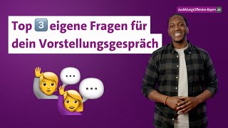 Vorstellungsgespräch 3 eigene Fragen die du stellen solltest [upl. by Leahcimnoj155]