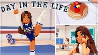 Day in the Life of a Cheerleader  Berry Avenue VLOG  Roblox Roleplay [upl. by Neenad112]