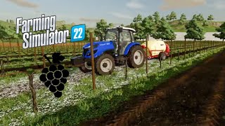 Pulvérisation des vigne sur farming simulator 22 [upl. by Brenza]