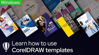 How to Use CorelDRAW Templates  Windows [upl. by Liahus]