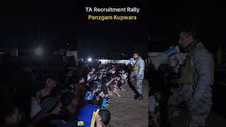 🔥 TA Army Recruitment Rally at Panzgam Kupwara 🇮🇳 motivationalvideo shorts attitude 💪 [upl. by Melak835]