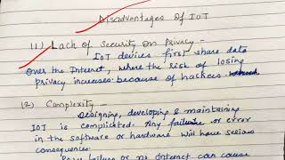 Advantages and Disadvantages of IOT  lecture2 IOT [upl. by Wakerly]