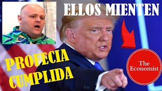 quotPROFECIA 2024 CUMPLIDAquot Trump Presidente 2025 THE ECONOMIST y las Celebridades Hollywood MIENTEN [upl. by Ahsirk]