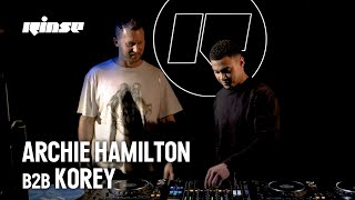 Archie Hamilton B2B Korey  Rinse FM [upl. by Azil]