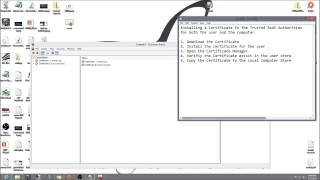 Install a Certificate to the Trusted Root Authorities [upl. by Sascha411]