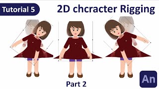 Adobe Animate CC 2023 How to rigging in 2d character animation  Part 2  Hindi  Urdu [upl. by Solomon]