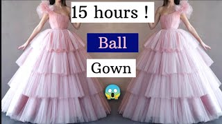 I Made This Ball Gown 15 Hours  Lets Design This Ball Gown 🥰 [upl. by Enitsua]