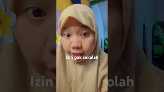 Izin gak sekolah foryou viralshorts shorts shortvideo [upl. by Petey]