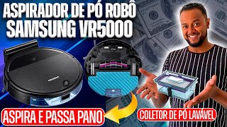 🤩 ASPIRADOR DE PÓ ROBÔ SAMSUNG  POWER BOTE VR5000  ASPIRA E PASSA PANO ✅ [upl. by Tatiana]