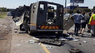 Shocking CashInTransit Robbery Caught on Camera in Germiston Johannesburg [upl. by Radmen]