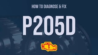 How to Diagnose and Fix P205D Engine Code  OBD II Trouble Code Explain [upl. by Kasey552]