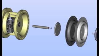 RANpump 15 Polypropylene Diaphragm Pump Assembly Animation [upl. by Olimac]