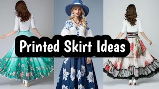 Printed Skirt Desgining Ideas ll Skirt Desgin collection ll creativtrove [upl. by Cox595]