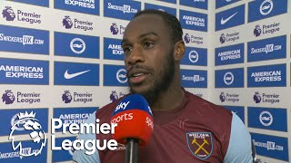 Michail Antonio details West Hams tactics v Brighton  Premier League  NBC Sports [upl. by Urbain]