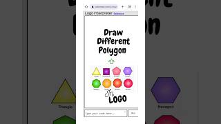 shorts how to draw Polygons MSW logo used in mobile phone [upl. by Naicad580]