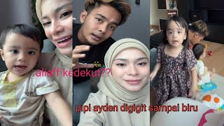 ALIEFF KEDEKUT BELLA NAK PEGANG HELMET   AYDEN KENA GIGIT DI TASKA [upl. by Beck]