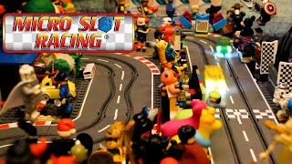 Toy Cars  Micro Slot Racing  Features [upl. by Urata977]