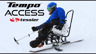 TEMPO ACCESS by TESSIER  The most accessible sitski  Adaptive Outdoor Sport  Handiski [upl. by Constancy]