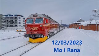 12032023  Mo i Rana NSB Di4 654 amp Di4 655 SJ Nord [upl. by Spragens]