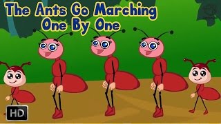 The Ants Go Marching One By One Nursery Rhyme With Lyrics [upl. by Fina564]