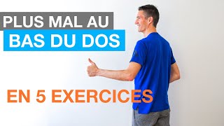 Plus mal au bas du dos en 5 exercices [upl. by Assirok]