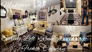 Spring Loft Room makeover maximalistDecorate With MeFrench Country Decor [upl. by Asirac165]