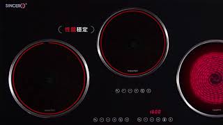 SINCERO Trio Electric Ceramic amp Induction Cooktops  三头电磁炉 [upl. by Fannie]