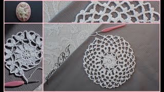 How to Crochet a Dream Catcher Doily very easy pattern [upl. by Adnama]