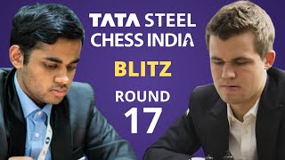 Arjun Erigaisi vs Magnus Carlsen  Tata Steel India Blitz 2024  Round 17 [upl. by Naujyt]