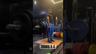 200KG X 4 Reps Deadlift [upl. by Martguerita]