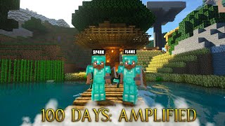 We Survived 100 Days in an Amplified World in Minecraft Hardcore [upl. by Naivart252]