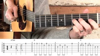 Beaumont Rag Guitar Solo Lesson [upl. by Kerby202]