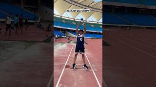 Medicine ball throw exercise for sprinters  sprinters Training  100mtr200mtr  running shorts [upl. by Elka]