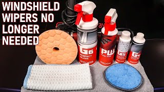 POLISH amp COAT YOUR WINDSHIELD WITH GTECHNIQ G4 amp G5  CAR DETAILING TIPS [upl. by Celinda]