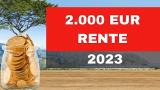 Rentenerhöhung 2023 💥 EXTREM so viel Steuer zahlen Sie nun auf 2000 Euro Rente 💥 [upl. by Delano]