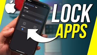 How to Lock Apps on iPhone with Face ID or Passcode [upl. by Anahcra]