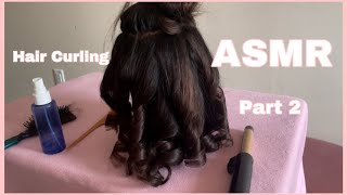 ASMR PART 2 hair curling hair sounds relaxing sounds tingles [upl. by Urson]