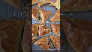 No Knead Spinach and Cheese Hand Pies  Fatayer fooddolls mediterranean [upl. by Emor725]