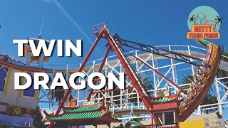 TWIN DRAGON Full Ride  Luna Park Melbourne [upl. by Bent41]