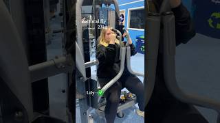 Trying to lift the weights left at the gym 🏋️💪🏼 gymgril fyp viralvideo gym [upl. by Nimaynib66]