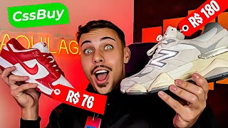 UNBOXING DO CSSBUY NEW BALANCE 9060  DUNK LOW UNIVERSITY RED MUITO BARATO [upl. by Tekcirc]