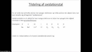 Lektion 23 Oxidationstal og afstemning [upl. by Joselyn790]